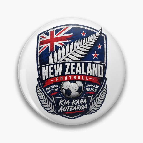 Item preview, New Zealand Football Emblem, All Whites Soccer Fan Badge, Kiwi Fern Sports Logo Design  designed and sold by Jandedan.
