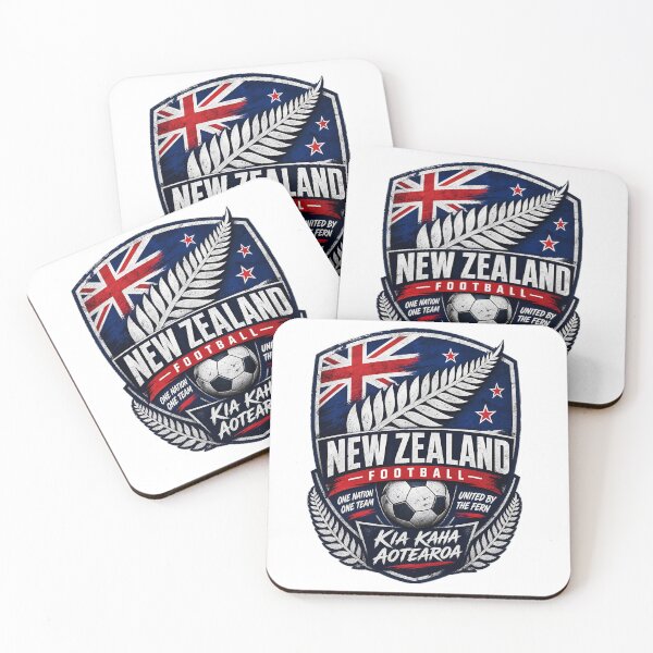 Item preview, New Zealand Football Emblem, All Whites Soccer Fan Badge, Kiwi Fern Sports Logo Design  designed and sold by Jandedan.