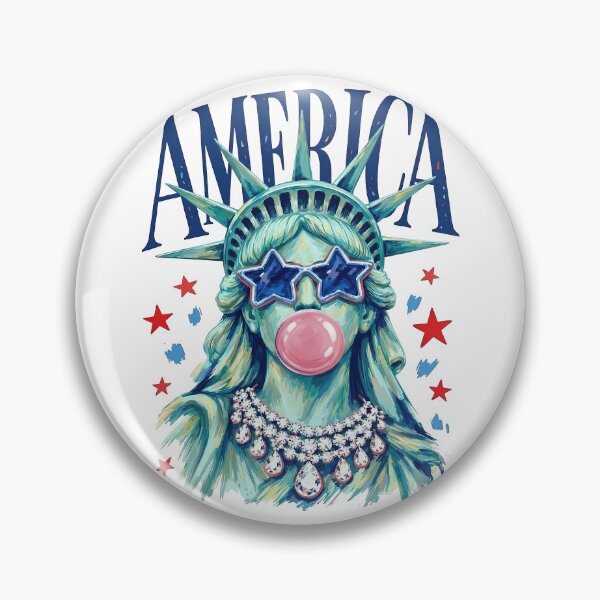 Item preview, America Statue of Liberty Blowing Bubble Gum designed and sold by KillianGrantM.