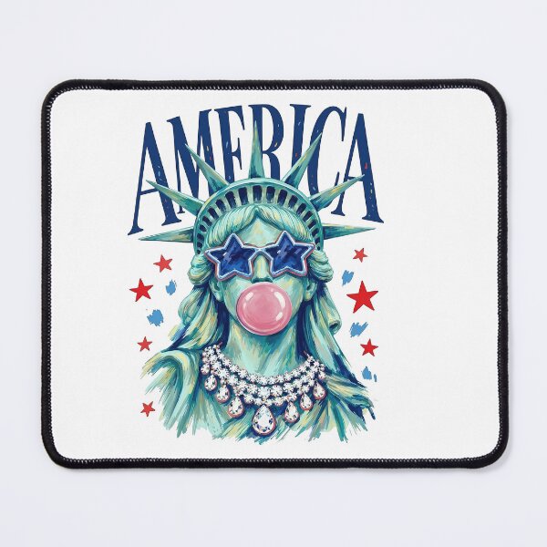 Item preview, America Statue of Liberty Blowing Bubble Gum designed and sold by KillianGrantM.