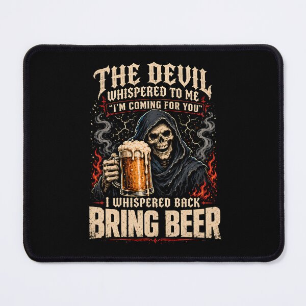Item preview, The Devil Whispered Bring Beer Grim Reaper designed and sold by LunaMagicStudio.