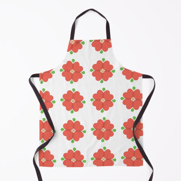 Item preview, Creative red flower with heart shaped petals and central floral element designed and sold by AjjimaJKM.