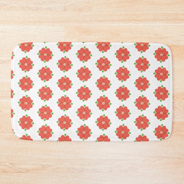 Item preview, Creative red flower with heart shaped petals and central floral element designed and sold by AjjimaJKM.