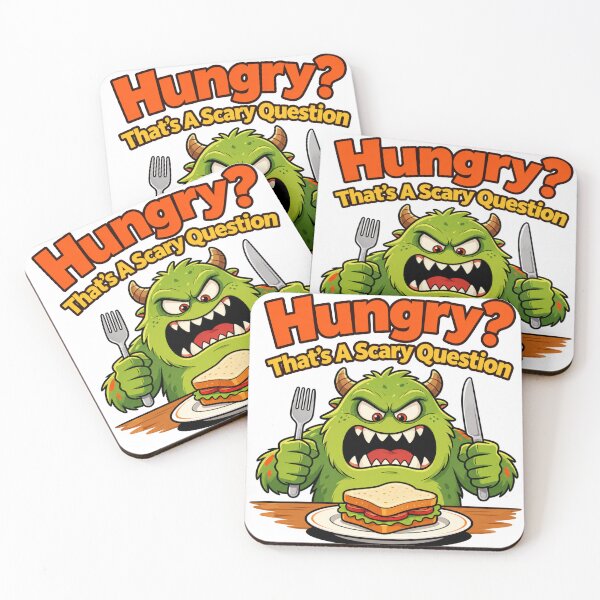Item preview, Hungry? That's A Scary Question Funny Food Lover Design designed and sold by KP Creative Co.