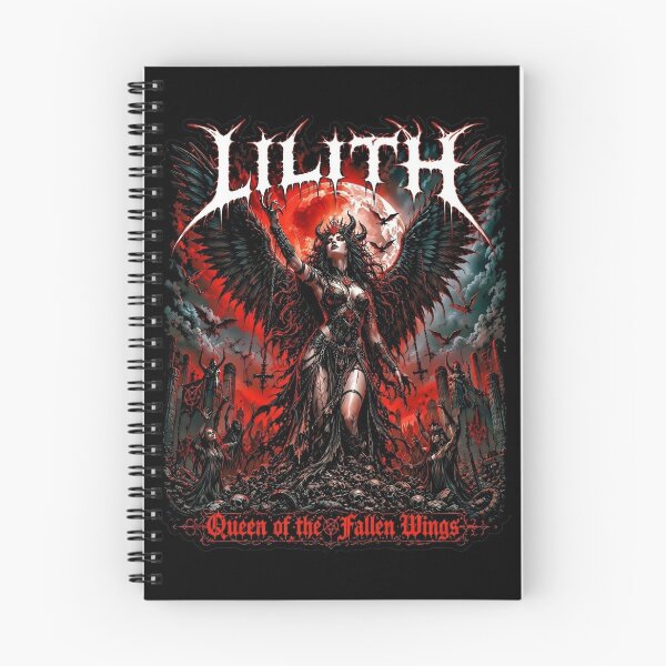 Item preview, Lilith Queen Of Fallen Wings Gothic Metal Shirt designed and sold by DeimosArtIntl.