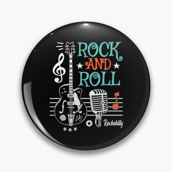 Item preview, Rockabilly Music Classic Rock and Roll Guitar Sock Hop Retro Style Biker designed and sold by MemphisCenter.