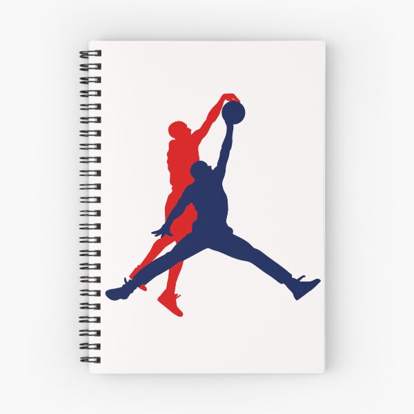 Item preview, Air Jordan Jumpman blocked by Kobe Bryant - Logo Mashup Parody (blue and red) designed and sold by ZERO-MIND.