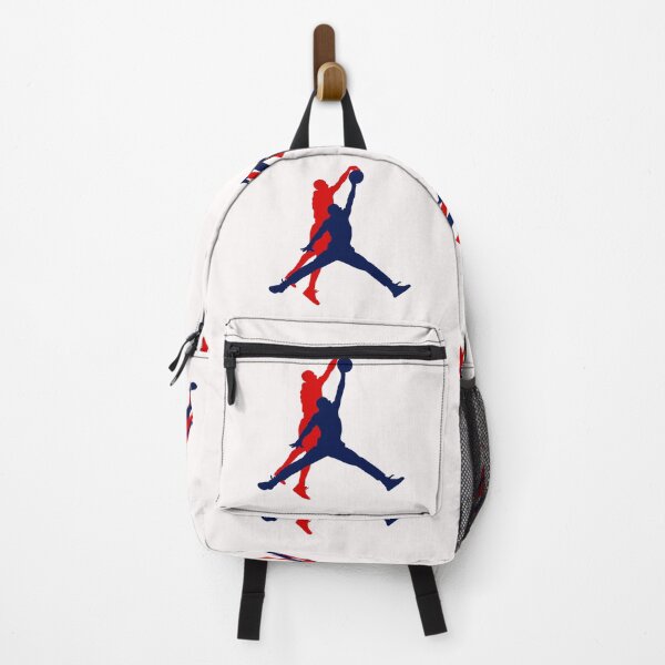 Item preview, Air Jordan Jumpman blocked by Kobe Bryant - Logo Mashup Parody (blue and red) designed and sold by ZERO-MIND.