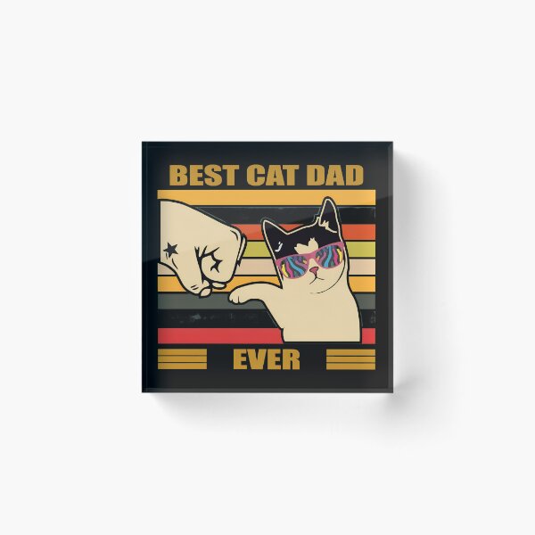 Item preview, Best cat dad ever vintage designed and sold by Dmo3HarkoArt.