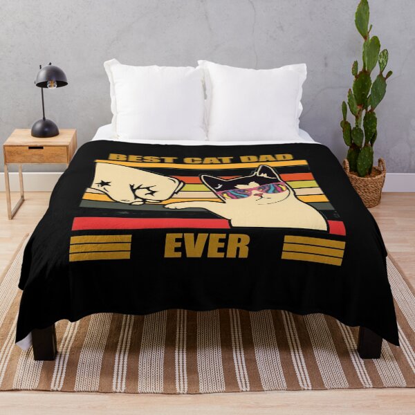 Item preview, Best cat dad ever vintage designed and sold by Dmo3HarkoArt.