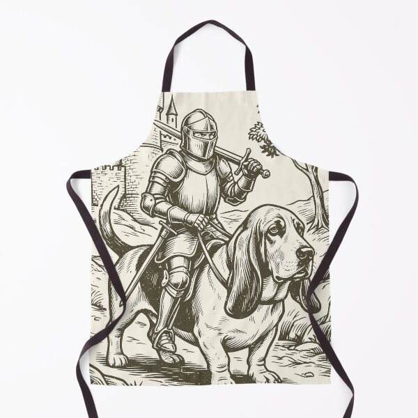 Item preview, Knight Riding Basset Hound Dog Vintage Medieval designed and sold by Y-Vibes.