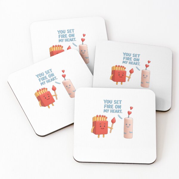 Item preview, You Set Fire On My Heart - Cute Match and Candle designed and sold by thazinart.