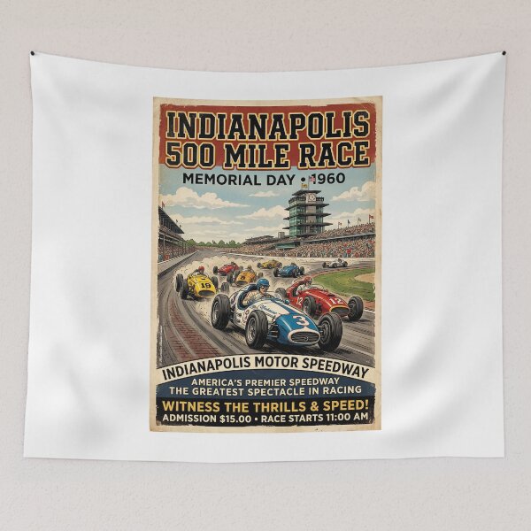 Item preview, Indianapolis 500 1960 designed and sold by Theodor Decker.