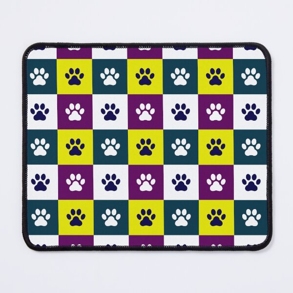 Item preview, Retro Pop Art Paw Print Grid - Vibrant Color Block Pattern designed and sold by UniqueDesign751.