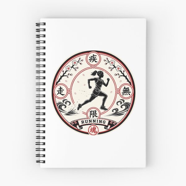 Item preview, Shissō Mugen Women's – Japanese Kamon Running Sticker Art designed and sold by Locker39.