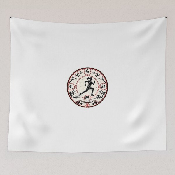 Item preview, Shissō Mugen Women's – Japanese Kamon Running Sticker Art designed and sold by Locker39.