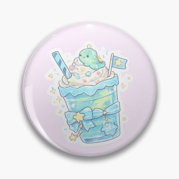 Item preview, Cute Blue Milkshake Summer Vibe designed and sold by fadeinkstudio.