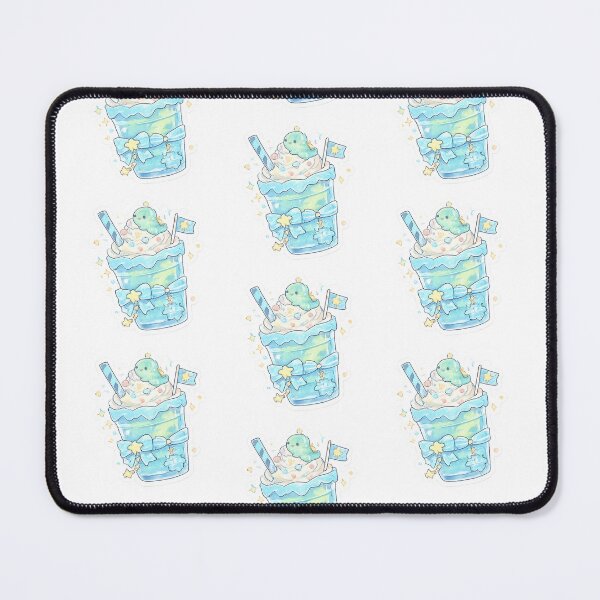Item preview, Cute Blue Milkshake Summer Vibe designed and sold by fadeinkstudio.
