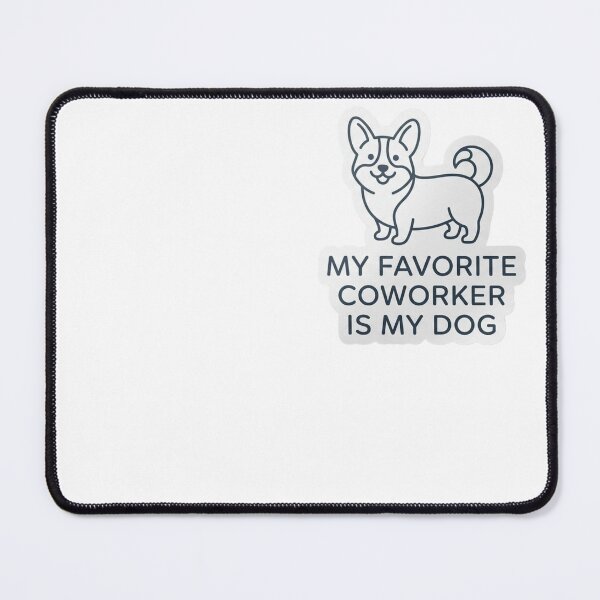 Item preview, My Favorite Coworker Is My Dog Funny Remote Work Dog Lover Sticker designed and sold by LittleStickerPlanet.