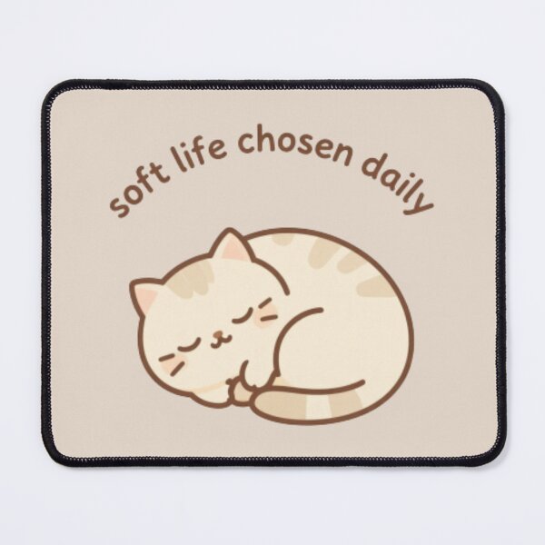 Item preview, Soft Life Chosen Daily – Calm Healing Affirmation Typography Design designed and sold by CosmicQuietLab.