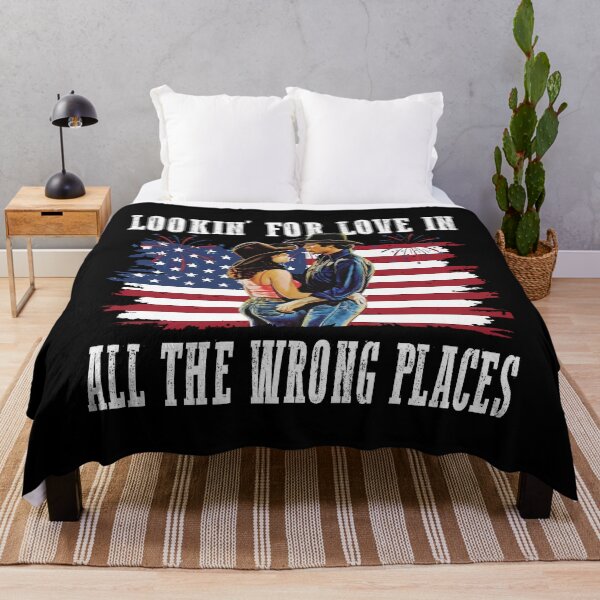 Item preview, Vintage Lookin' for Love in All the Wrong Places Country Romance Patriotic designed and sold by Regainbara.