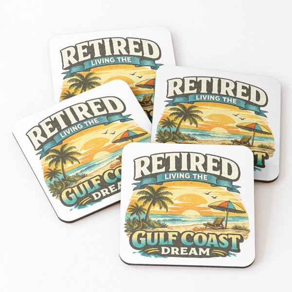 Item preview, Retired Living The Gulf Coast Dream  designed and sold by CozyRetirementGifts.
