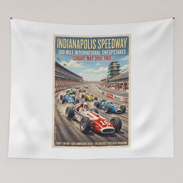 Item preview, Indianapolis 500 1965 designed and sold by Theodor Decker.