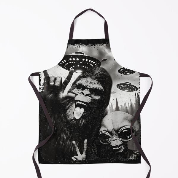 Item preview, Bigfoot Alien UFO Rock On Cryptid Extraterrestrial designed and sold by AmaXONIC.
