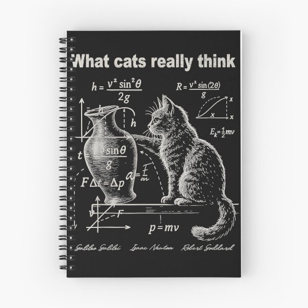 Item preview, What Cats Really Think Physics Equations Scientist Cat Lover designed and sold by AmaXONIC.