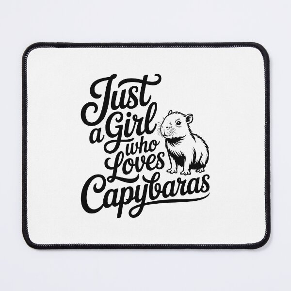 Item preview, Just a girl who loves capybaras designed and sold by jkrphoto.