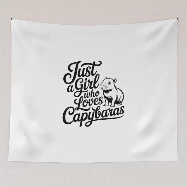 Item preview, Just a girl who loves capybaras designed and sold by jkrphoto.