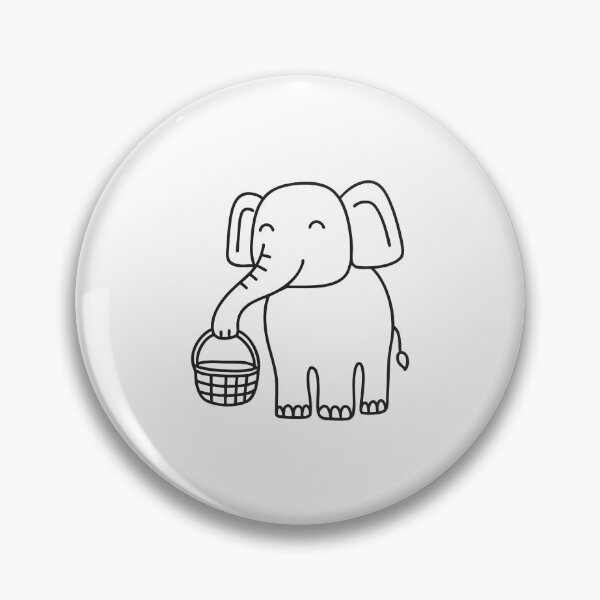 Item preview, Elephant Trunk Holding Woven Basket designed and sold by rasagamastore.