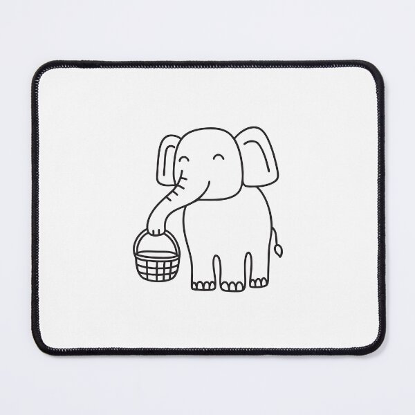 Item preview, Elephant Trunk Holding Woven Basket designed and sold by rasagamastore.