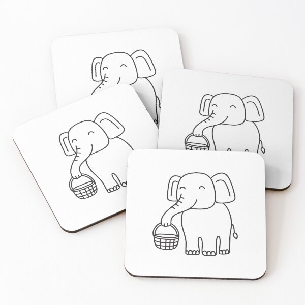 Item preview, Elephant Trunk Holding Woven Basket designed and sold by rasagamastore.