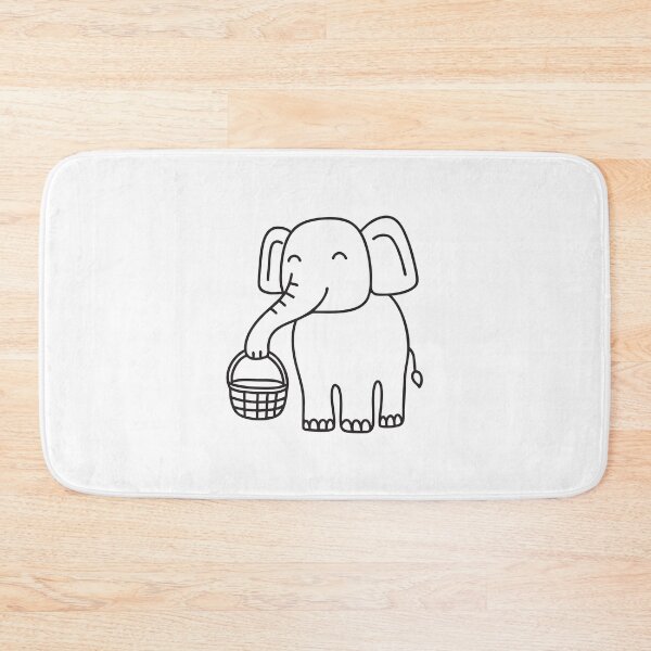 Item preview, Elephant Trunk Holding Woven Basket designed and sold by rasagamastore.