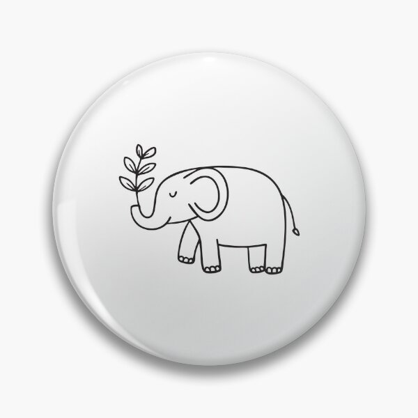 Item preview, Elephant Trunk Carrying Leafy Branch designed and sold by rasagamastore.