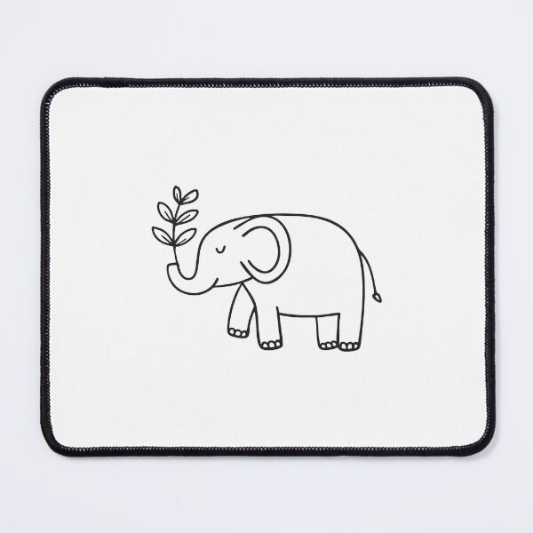 Item preview, Elephant Trunk Carrying Leafy Branch designed and sold by rasagamastore.