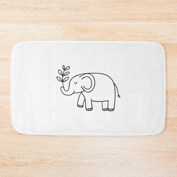 Item preview, Elephant Trunk Carrying Leafy Branch designed and sold by rasagamastore.