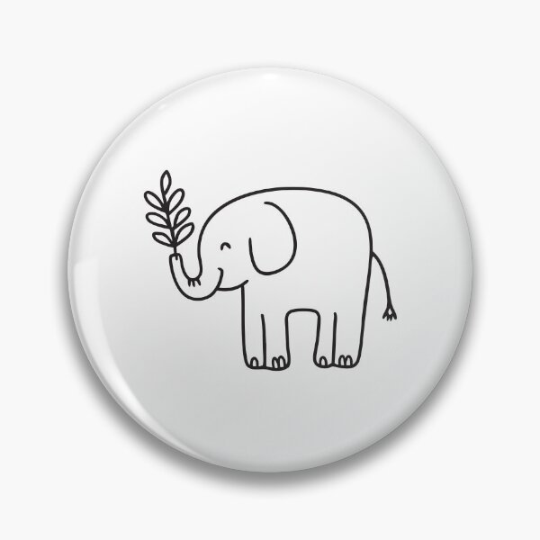 Item preview, Leafy Branch Held by Elephant Trunk designed and sold by rasagamastore.