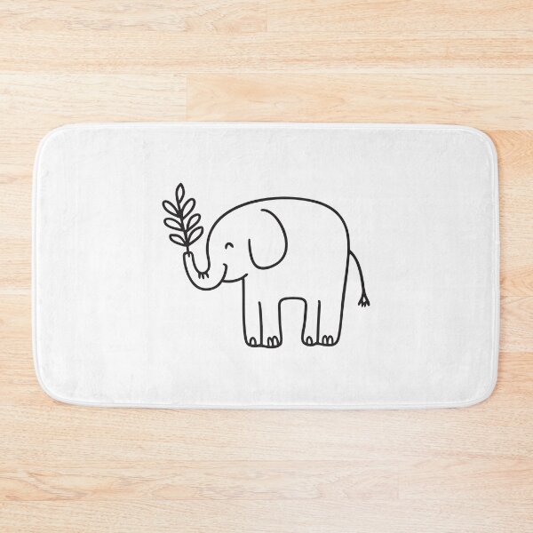 Item preview, Leafy Branch Held by Elephant Trunk designed and sold by rasagamastore.