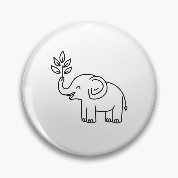 Item preview, Elephant Trunk Holding Tree Leaf designed and sold by rasagamastore.