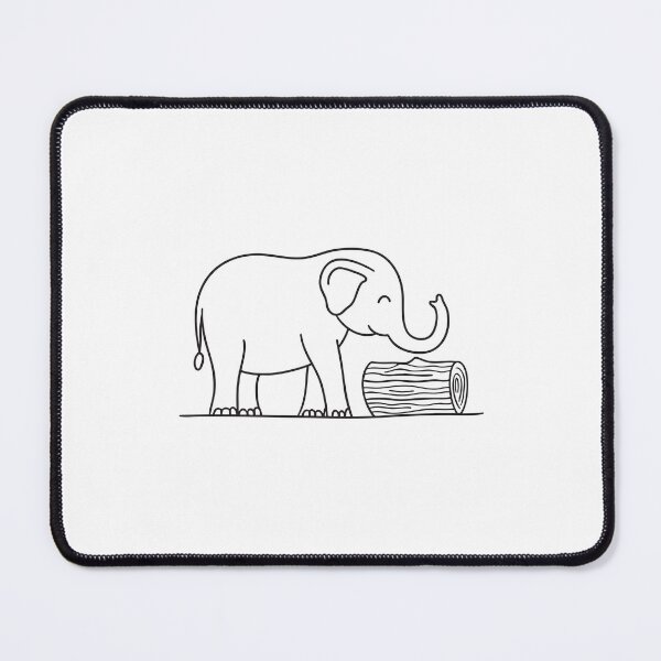 Item preview, Elephant Trunk Raising Fallen Log designed and sold by rasagamastore.