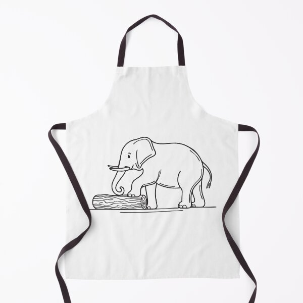 Item preview, Elephant Trunk Picking Up Wooden Log designed and sold by rasagamastore.