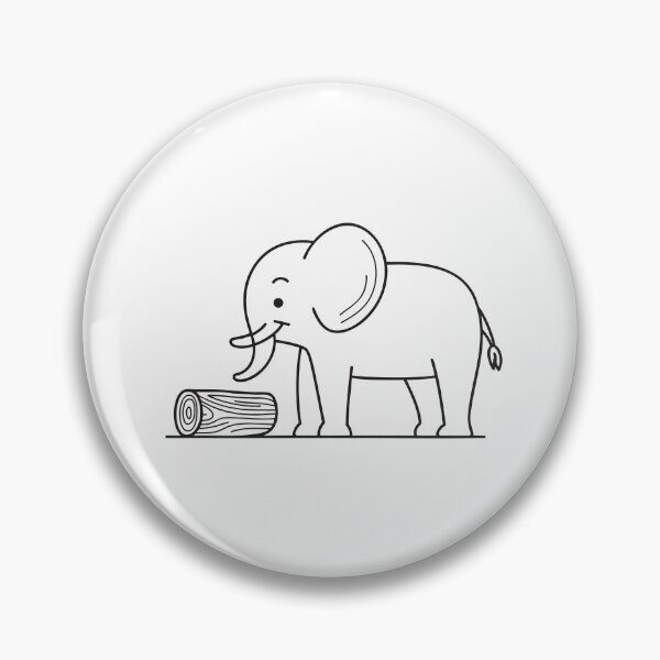 Item preview, Elephant Trunk Hoisting Wooden Log designed and sold by rasagamastore.