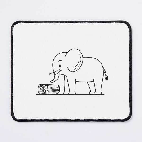 Item preview, Elephant Trunk Hoisting Wooden Log designed and sold by rasagamastore.