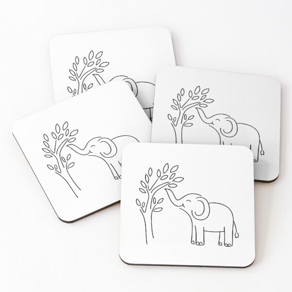 Item preview, Elephant Trunk Reaching Tree Branch designed and sold by rasagamastore.