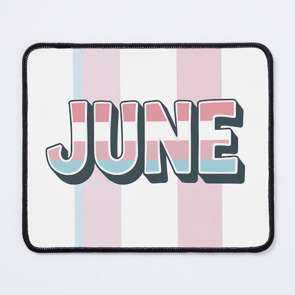 Item preview, June Trans Pride: Bubbly Transgender Flag Typography & Monogram designed and sold by ChaosModeArt.