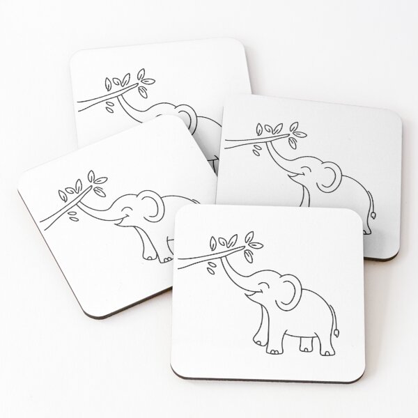 Item preview, Elephant Trunk Stretching Toward Branch designed and sold by rasagamastore.