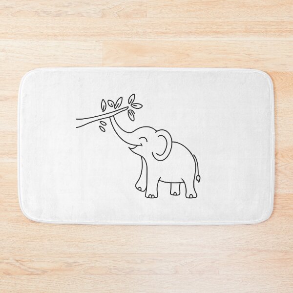 Item preview, Elephant Trunk Stretching Toward Branch designed and sold by rasagamastore.