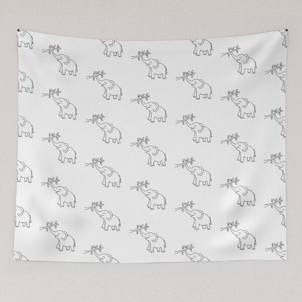 Item preview, Elephant Trunk Stretching Toward Branch designed and sold by rasagamastore.
